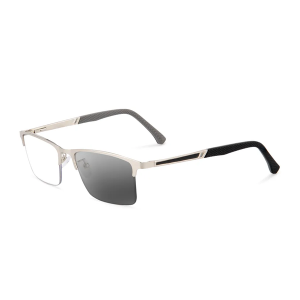 MEN'S RETRO HALF-FRAME ANTI-BLUE LIGHT READING GLASSES