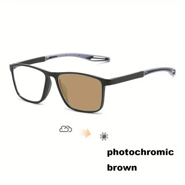2025 New Sports Sun Reading Ultralight Photochromic Reading Glasses