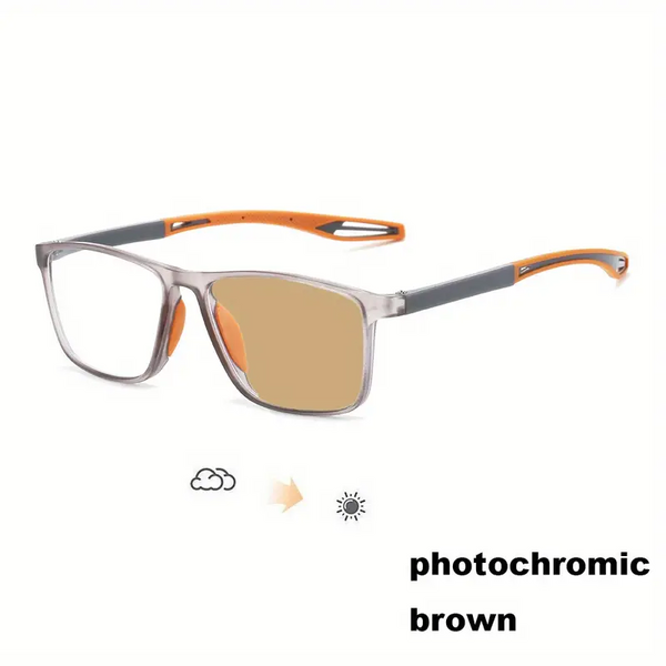 2025 New Sports Sun Reading Ultralight Photochromic Reading Glasses