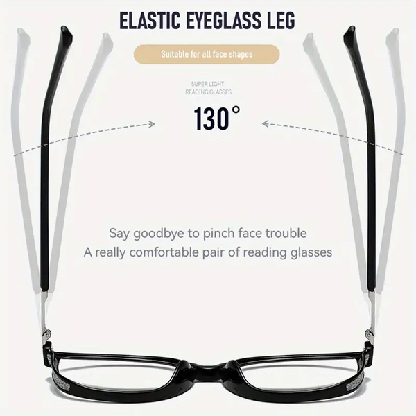 2025 New Women's Large Frame Photochromic Reading Glasses