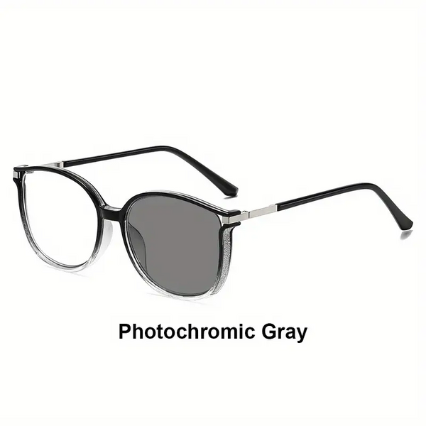 2025 New Women's Large Frame Photochromic Reading Glasses