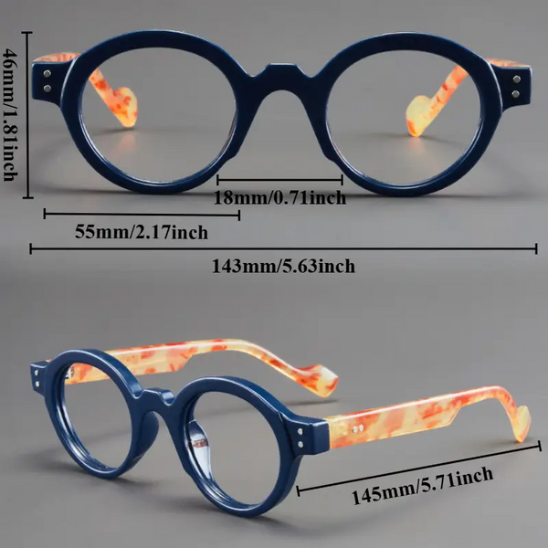 2025 Retro Oversized Round Reading Glasses
