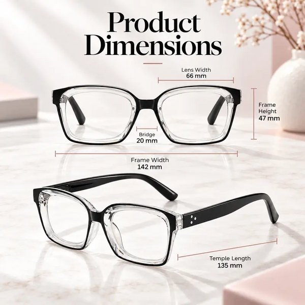 2026 New Universal Square Frame Photochromic Reading Glasses with Blue Light Protection
