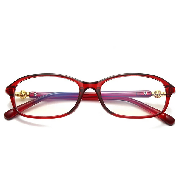 WOMEN'S FASHION LIGHTWEIGHT METAL ANTI-BLUE LIGHT READING GLASSES