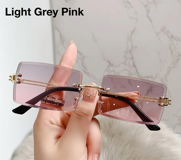 Rimless Cubed Sunglasses