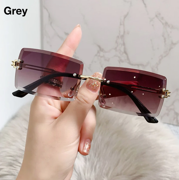 Rimless Cubed Sunglasses