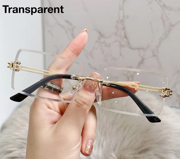 Rimless Cubed Sunglasses