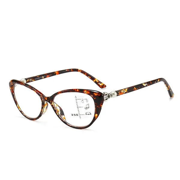 Women's Fashion Cat's Eye Zoom HD Anti-Blue Light Reading Glasses