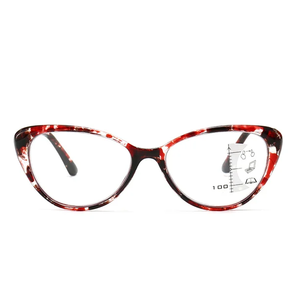 Women's Fashion Cat's Eye Zoom HD Anti-Blue Light Reading Glasses