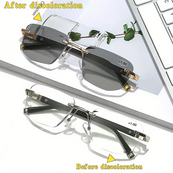 Color-Changing Progressive Multifocal Presbyopia Glasses