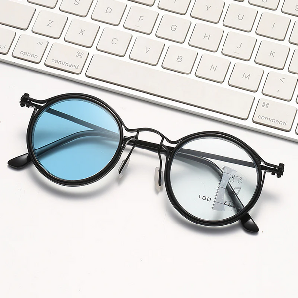 2026 New Ultralight Multifocal Photochromic Progressive Reading Glasses with Blue Light Protection