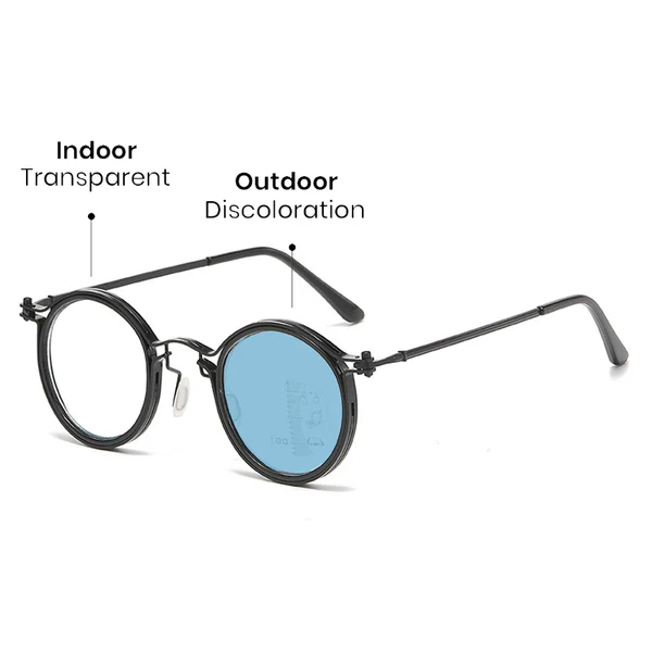 2026 New Ultralight Multifocal Photochromic Progressive Reading Glasses with Blue Light Protection