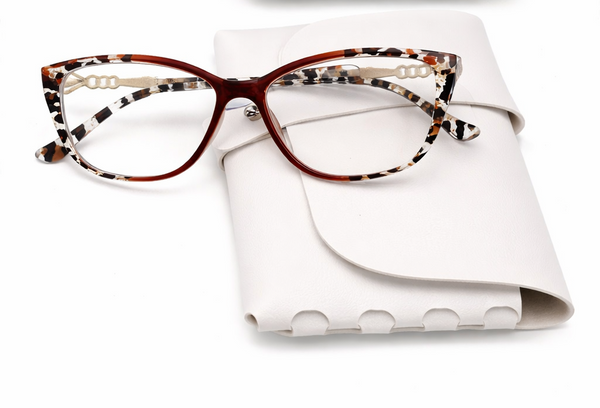 2026 New Leopard Print Square Frame Reading Glasses with Anti-Blue Light Lenses