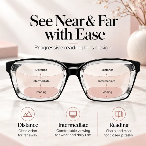 2026 New Universal Square Frame Photochromic Reading Glasses with Blue Light Protection