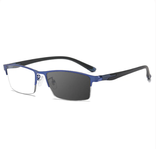 METAL ULTRA-LIGHT HALF-FRAME PHOTOCHROMIC MULTIFOCAL GLASSES