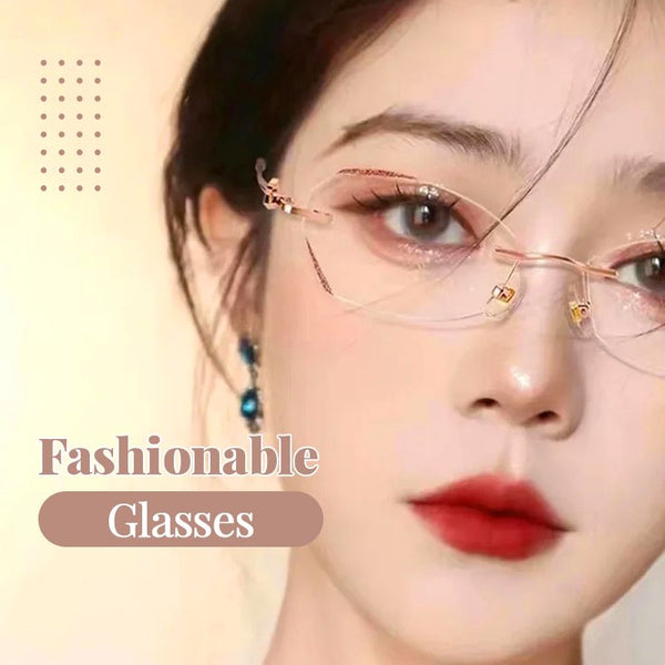 Fashionable Anti-blue Light Rimless Reading Glasses（50% OFF）