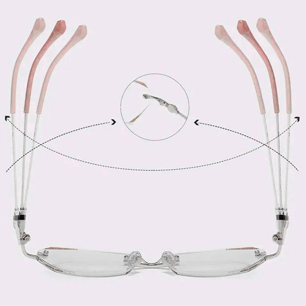 Fashionable Anti-blue Light Rimless Reading Glasses（50% OFF）