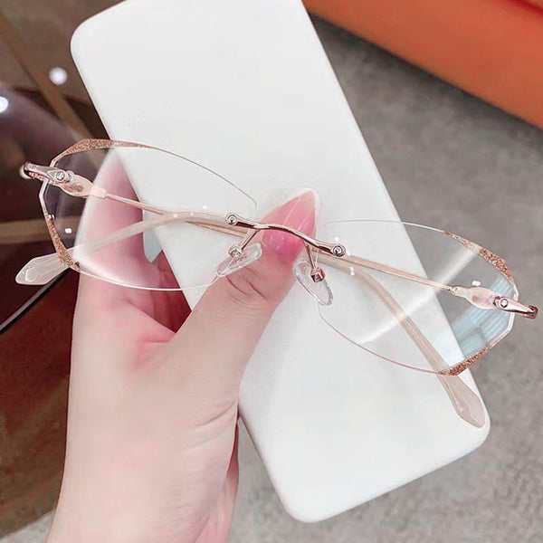 Fashionable Anti-blue Light Rimless Reading Glasses（50% OFF）