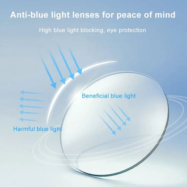 [Photochromic day and night use] Anti-blue light reading glasses